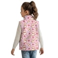 thumbnail image 4 of Binienty Valentines Day Vest for Girls Capybara Heart Print Full Zip Fleece Jacket Vests Sleeveless Warm Plush Fuzzy Fluffy Vest Coat Big Girls Casual Fall Winter Outfits, 4 of 7