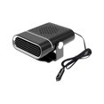 thumbnail image 2 of Portable Car Heater Defroster, Fast Heating Windshield Defogger, Dual Function Heater & Cool Fan, 12V ABS Auto Accessory with Plug-In Outlet, Compact Lightweight Design for Winter Driving Vehicles BK, 2 of 9