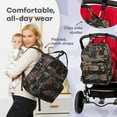 thumbnail image 6 of Ruvalino Baby Diaper Backpack for Infants and Toddlers, Travel Bag with Extra Durable Fabric and Foldable Changing Pad, Waterproof, Green Camo, 6 of 8