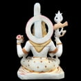 thumbnail image 5 of Shiva Statue Murti, Large 12 inches Shiv Idol, White Marble Mahadev Shankar Sculpture, Hindu Religious God Bholenath Figurine, Supreme Lord of Yoga & Meditation, Temple Pooja Housewarming Gift, 5 of 6
