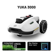 Mammotion YUKA 3000 Robot Lawn Mower, Auto Mapping, AI Obstacle Avoidance, Reception 0.75 Acre, Max 1 Acre, Dual Cutting Discs, APP Control, with 4G