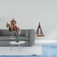 thumbnail image 2 of Adorno de mesa de acrílico con forma de de caballero, resistente al agua. Ideal como centro de mesa o regalo. Figura decorativa para el hogar,, 2 of 8