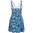 thumbnail image 2 of Women's Plus Size One Piece Swimdress Swimsuit Swimwear, Blue White, XXXXL, 2 of 2