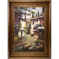 thumbnail image 1 of Artmasters Collection 11563-64AG The Village Framed Oil Painting, 1 of 1