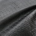 thumbnail image 2 of Vinyl Leather Fabric Crocodile Pattern Marine Waterproof Material 54" W Marine Vinyl Synthetic Leather Sheets 0.5mm Thick for Upholstery Crafts, Automotive/Boat, Cushion, DIY Sewing - Black, 2 of 7