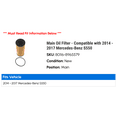 thumbnail image 2 of Main Oil Filter - Compatible with 2014 - 2017 Mercedes-Benz S550 2015 2016, 2 of 2
