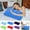 Dark Blue, variant on Guanhe Square Inflatable Travel Pillows, Flocked Fabric Air Pillow for Traveling, Holiday Trip, Hiking, Camping,Napping,Neck Lumbar Support(18.5''x12'',Dark Blue)