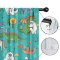 thumbnail image 4 of Blackout Kids Curtains,Blue Fantasy Creatures Pattern Childrens Insulated Curtains Set Of 2,Bedroom Essentials,Toddler Room Decor 42"x84", 4 of 5