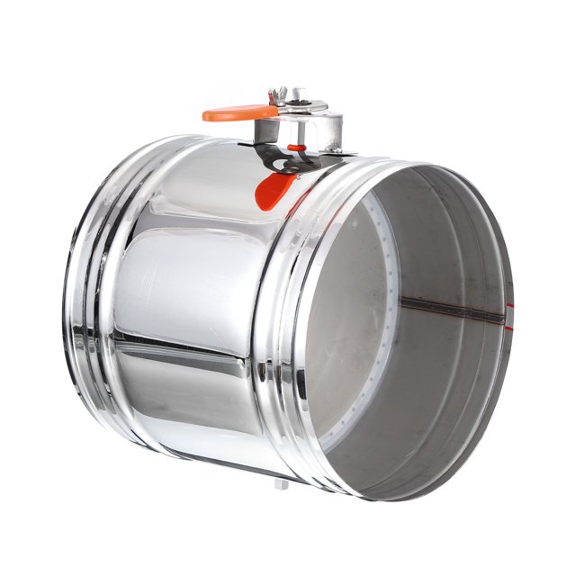 Uxcell 10" HVAC Duct Manual Volume Damper, Stainless Steel Adjustment Flame Retardant Airflow Backdraft Damper Control