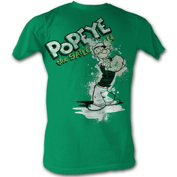 Popeye Comics Popeye Splat Adult Short Sleeve T Shirt
