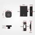 thumbnail image 4 of Biometric Fingerprint Lock Drawer Cabinet Wooden Box Furniture Touchscreen, 4 of 8