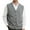 Solid Gray, variant on Men's V-Neck Slim Fit Casual Suit Vests-Style1 Beige-XL