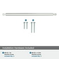 thumbnail image 4 of Amerock Balon 12-5/8 inch (320mm) Center-to-Center Polished Chrome Cabinet Pull, 4 of 6