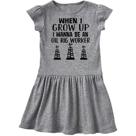 

Inktastic Future Oil Rig Worker Gift Toddler Girl Dress