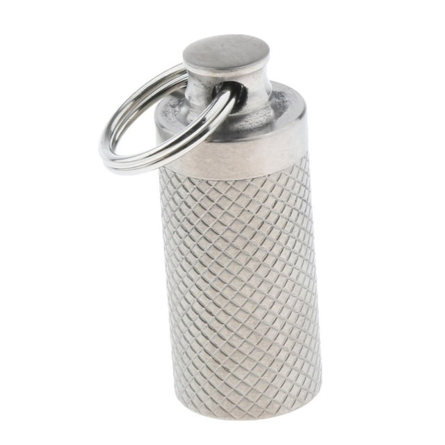Pastillero portátil, mini pastillero impermeable de , recipiente para pastillas, llavero, pastillero para hombres y mujeres