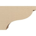 thumbnail image 3 of 6"W x 18"D x 12"H Classic Garner Rough Cedar Woodgrain TimberThane Corbel, Primed Tan, 3 of 6