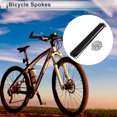 thumbnail image 2 of Unique Bargains 36pcs Universal Bicycle Spokes 13G Bike Wheel Spokes Nipple 45 Steel Black-225mm, 2 of 7