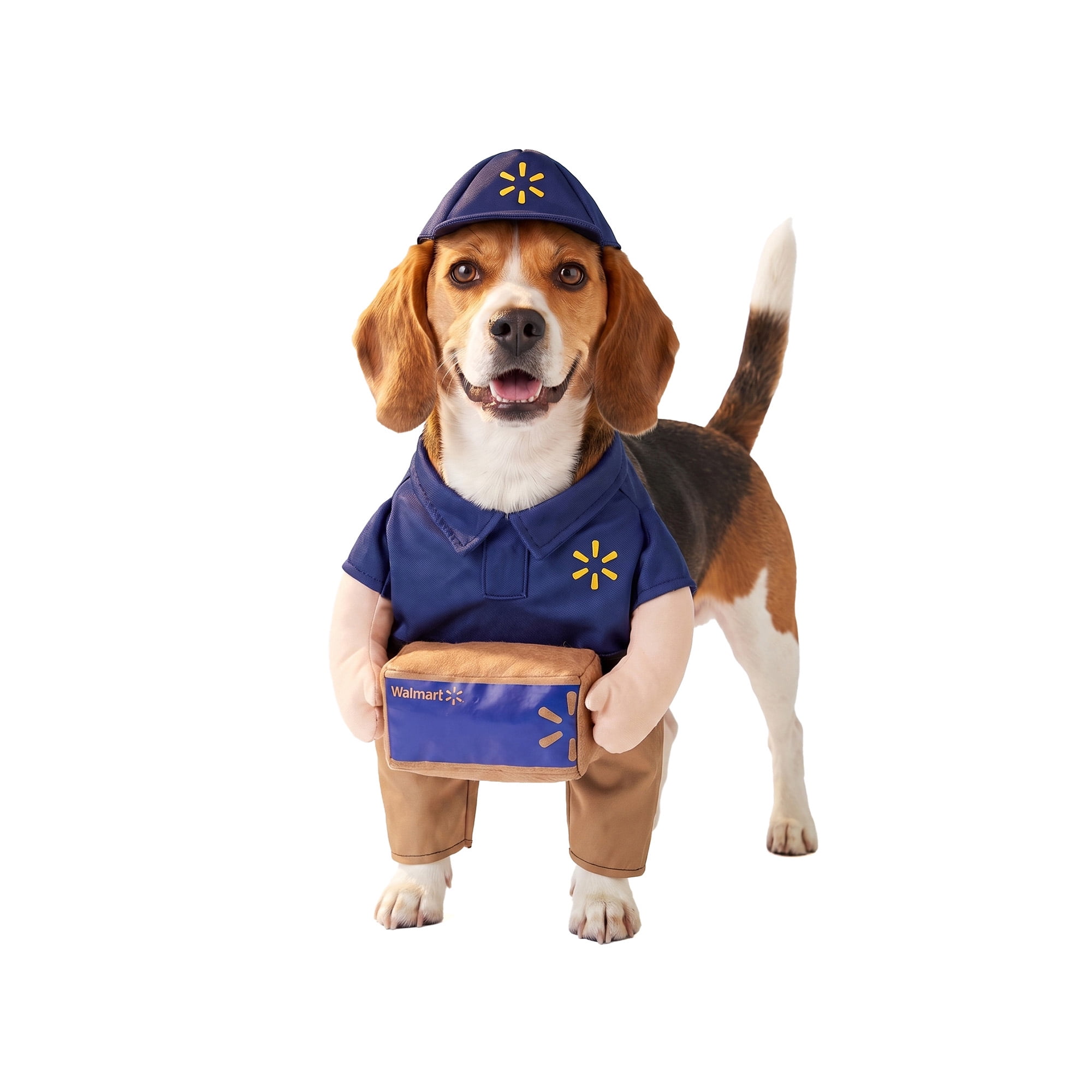 Vibrant Life Halloween Walmart Delivery Driver Costume for Dogs, Multicolor, M