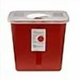 thumbnail image 3 of Sharps Container, SharpSafety 1-Piece 10 H X 10-1/2 W X 7-1/4 D Inch 2 Gallon Red Rotor Lid, 8970 - Case of 20, 3 of 4