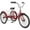 Wine Red, variant on ABORON Adult Tricycles for Seniors 24 inch with Basket for Dog, 7 Speed Three Wheels Cruiser Bike for Adults, Carbon Steel Trike for Seniors, Safe and Stable