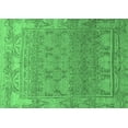 thumbnail image 1 of Ahgly Company Indoor Rectangle Abstract Emerald Green Modern Area Rugs, 2' x 3', 1 of 4