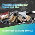thumbnail image 4 of Homexcel Paño De Limpieza De Microfibra Marrón, Paquete De 6 Toallas De Microfibra De 12,5 X 12,5 Pulgadas Para Coches, Paño De Lavado De Coche Ultra Absorbente, Sin Pelusa, Sin Rayas, Trapos De Limpi, 4 of 5