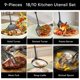 thumbnail image 4 of Juego de Utensilios de Cocina Lazycorner de 9 Piezas en Acero Inoxidable, 4 of 7
