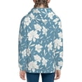 thumbnail image 6 of Kdxio Lilies Flowers Pattern Kids Boys Girls Zip Up Hoodie 3D Printed Hooded Sweatshirt Hoody Coat with Pocket 7-12 Y-Medium, 6 of 6