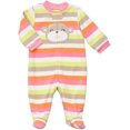 thumbnail image 1 of Carter's Dormeuse en Molleton pour Petites Filles - Rayure Rose Singe-5T, 1 of 1