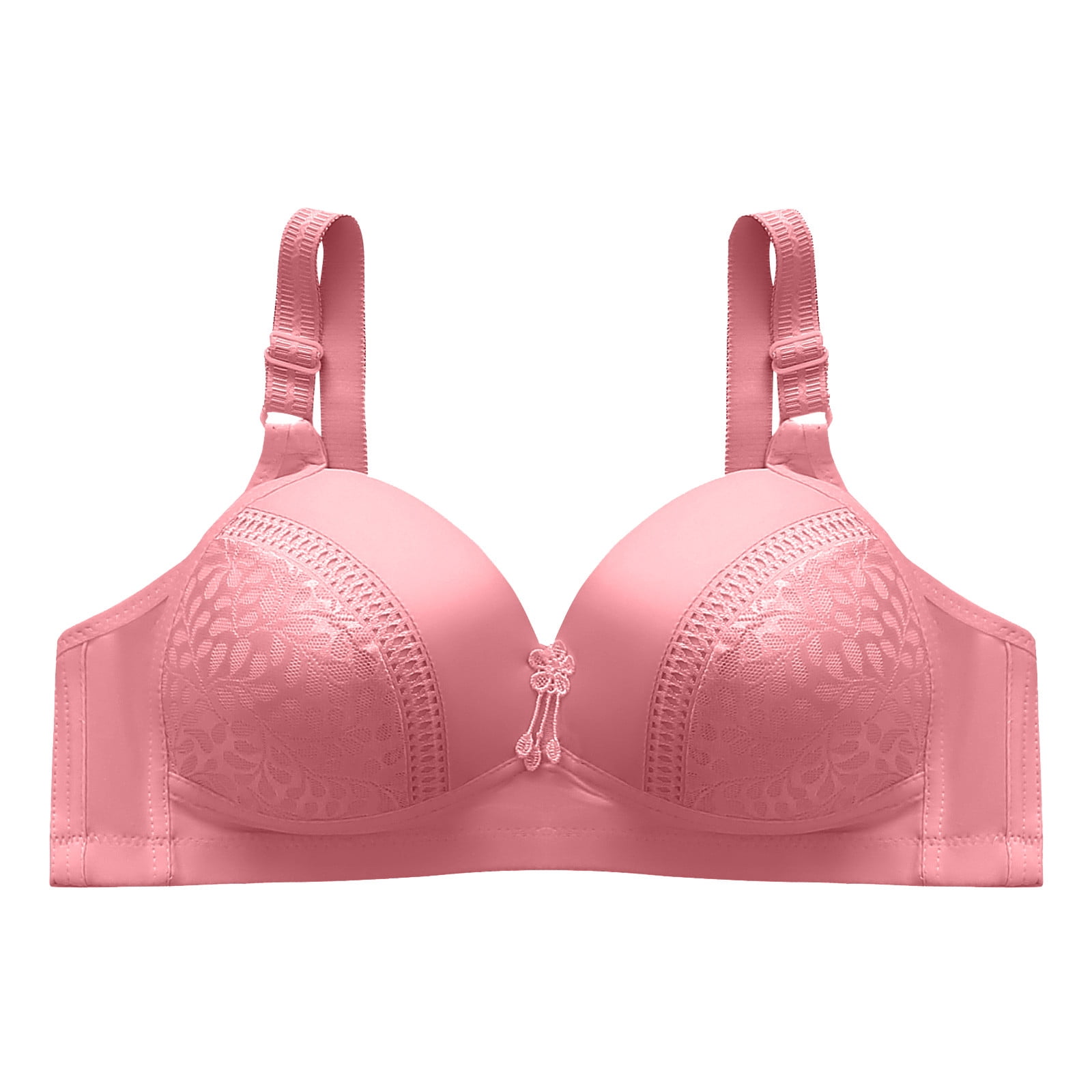 STRAW Underwear Women's Beautiful Back Gathers Small Breasts Shows Big  Thick Cup Bras Without Rims Close Breast Bras (Color : Pink, Size : 70A) :  : Clothing, Shoes & Accessories