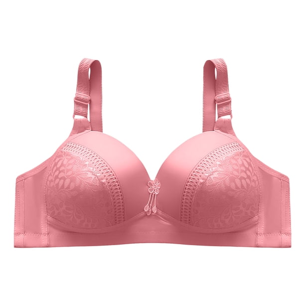 Ropa interior de sujetador de perspectiva calada cómoda de Color sólido para mujer sin llantas Fridja nalpqowj34587