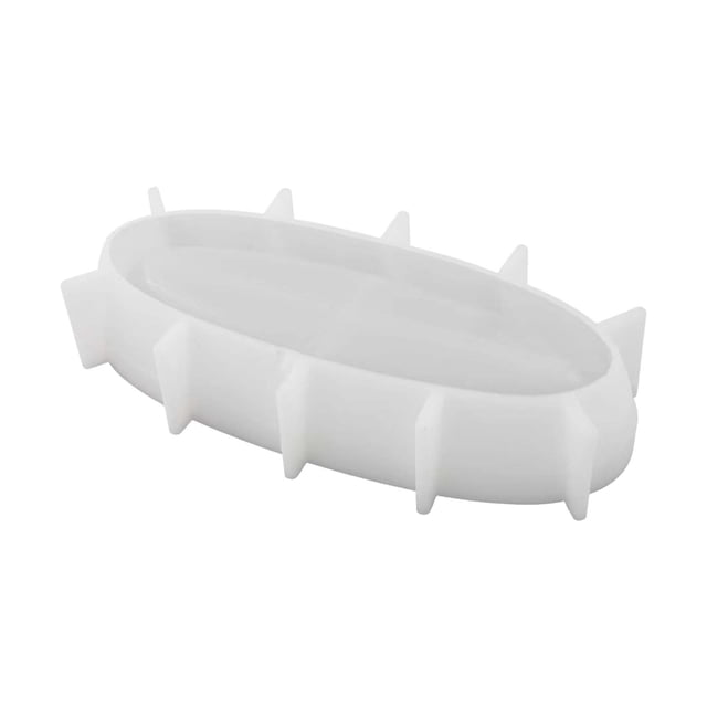 Moule Ovale en Résine pour Bougies, Résistant à la Chaleur Réutilisable pour Plateau Décoratif DIY, Organisateur de Table, Pot de Fleurs, Plateau à Bougies