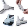 thumbnail image 1 of Paquete de 4 salvamanteles de silicona plegables gruesos antideslizantes, almohadilla plegable resistente al calor almohadilla caliente con diseño de cruz plegable ShuxiuWang 8390611185329, 1 of 1