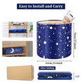 thumbnail image 4 of Foldable Bathtub Portable Soaking Bath Tub,Eco-Friendly Bathing Tub for Shower Stall, 4 of 8