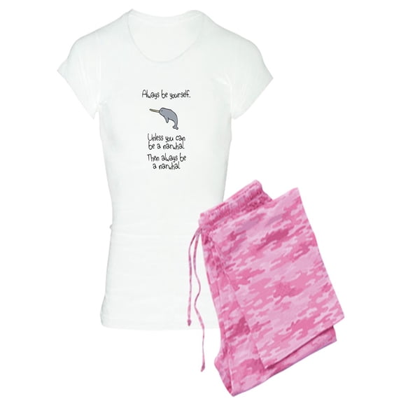 CafePress - Always Be A Narwhal Pajamas - Women's Light Pajamas