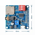 thumbnail image 5 of Voice Playback Module MP3 Player Module+1GB Memory Card UART I/O Trigger Class D Amplifier Board 5W DY-SV5W, 5 of 5