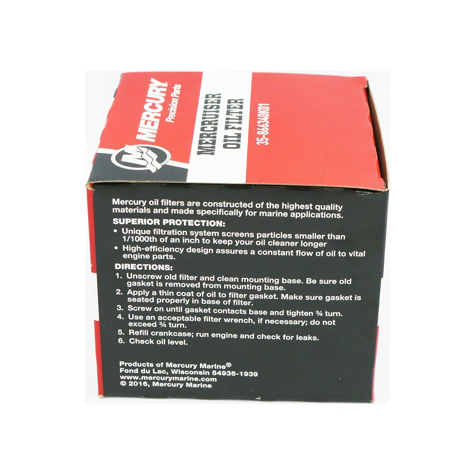 Purchase Mercury Marine/Mercruiser New OEM FILTER-OIL 35-866340Q03 In - Foto 8