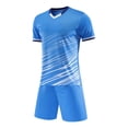 thumbnail image 2 of JanJean Children's Sportswear Boys' 2 Piece Tracksuit Loose Fit Sports Suit Breathable Jogging Suit Blue S, 2 of 4