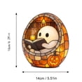 thumbnail image 2 of 6.3“ Ghost Reading Book Resin Statue with Led Light - Halloween Decor Tabletop Figurine for Home Cozy Bedroom Nightstand, Cute Halloween Decorations Table Centerpiece, Halloween Decor Indoor Tabletop, 2 of 7