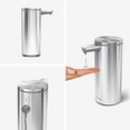 thumbnail image 2 of simplehuman Distributeur de Savon Liquide Rechargeable Sans Contact 9 oz, Acier Inoxydable Brossé, 2 of 5