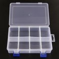 thumbnail image 1 of Caja de almacenamiento organizador de joyería Macarena Estuche transparente de plástico, 1 of 8