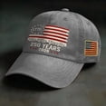 thumbnail image 2 of WKSCLPAI 250th Anniversary Hat USA 250 Years Freedoms Baseball Hat We The People Stars Stripes Flag Embroidered Baseball Cap for Commemorative 250 Years Independence(Gray), 2 of 8