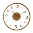 thumbnail image 6 of Modern Wall Clock Decorative Clocks for Walls Minimalist Wall Hanging Clock Acrylic Wall Clock for Bathroom Bedroom Office Living Room Decor Teak color, 6 of 8