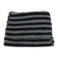 thumbnail image 6 of Ljudmp Womens Mens Crochet Chunky Cable Knit Beanie Cute Cat Ear Brimless Hat Winter Stretch Thick Casual Striped Knit Skull Cap Black, 6 of 8