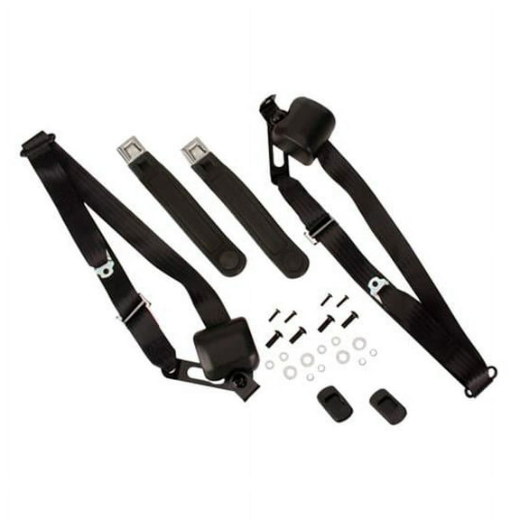 Morris MCSB1-9-BK 3-Point Seat Belt Kit, 1968-73 Chevelle, Front