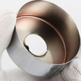 thumbnail image 3 of Wweixi 2x Collier de Valve en Acier Inoxydable Argenté Couvercle Rond Facile à Installer Largement Applicable Résistant, 3 of 6