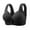Black, variant on Women's Bras Summer, Wireless Bras for Women, Plus Size Everyday Bras, Women's Lace-free Thin Cups Side-folded Breasts Big Breasts and Small Underwear