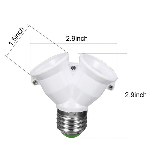 E27-E27 double lampe LED Adaptateur convertisseur Douille-Ampoule  porteSplitter 