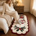 thumbnail image 6 of Christmas Runner Rug, 47.2 Inch Snowman Floor Mat, Holiday Decoration for Bedroom Fireplace Entryway A, 6 of 8