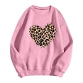thumbnail image 4 of Valentines Day Oversize Sweatshirts For Women Love Heart Graphic Shirts Casual Leopard Print Long Sleeve Plus Size Pullover Hoodie, 4 of 4